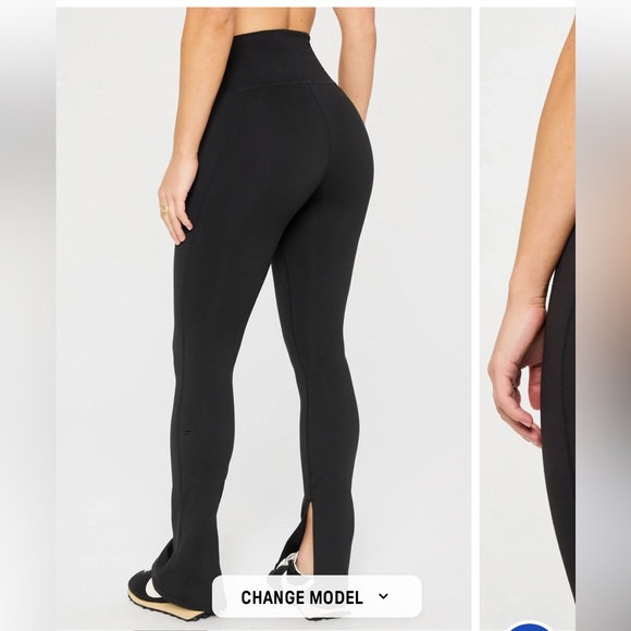 Fabletics Define PowerHold Split Hem Legging Black HighWaist- Size M, Short NWT - Picture 2 of 15